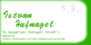 istvan hufnagel business card